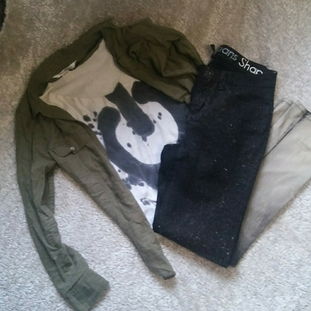 Upcycled Bundle Calvin Klein and Power On Tee